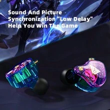 QKZ AK6 Pro 有线耳机 3.5MM AUX 带麦克风 Hifi 重低音耳机防噪音音乐运动游戏入耳式耳塞 - 黑色 - 查看 9