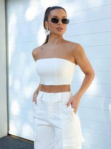 Women Two-piece Outfits - White - View 3