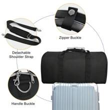 1 Stück 45L faltbare einfarbige Polyestergewebe Nylon Reisetasche, Wandelbare Kleidertasche, Umwandelbarer Gepäckträger, Schultertasche, geeignet für Geschäftsreisen, Reisen, Urlaub, Ausgehen, Fitness, Krankenhausaufenthalt, Tasche für Schulanfang, Übernachtungstasche, Sporttasche, Wochenendtasche, Gepäck, Handgepäck, College-Tasche, Koffertasche, Urlaubstasche, Winterreise