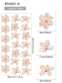 قطعة واحدة ملصق جداري فني لزهرة صيفية ملونة وحيوية بطراز بوهيمي شمالي أوروبي، ملصق ورق حائط فيني للزينة المنزلية، ملصقات ديكور جداري، ملصق فيني لديكور المنزل، عناصر ديكور ربيعية لتجديد منزلك، ملصقات ديكور الإطار هدايا عيد الميلاد والتخرج