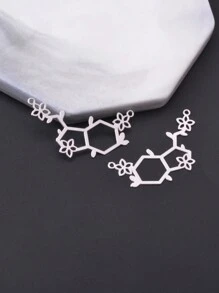 6入組黃銅金色不銹鋼蛇形手型蘑菇耳環吊墜花形鏈接diy珠寶配件 - 6件 - 查看 7