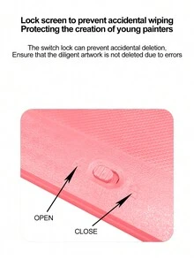 12-inch Colorful Round Hole Drawing Board - Pink - View 7