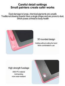 12-inch Colorful Round Hole Drawing Board - Pink - View 8