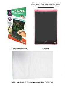 12-inch Colorful Round Hole Drawing Board - Pink - View 9