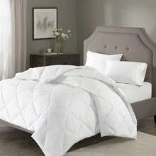 Diamond Quilting Down Alternative Comforter - 白色 - 查看 1