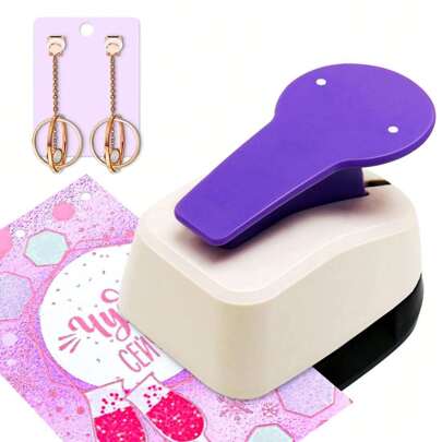Accesorio de tarjeta colgante para pendientes, collares, pulseras - Máquina perforadora, prensadora de flores y patrones, cortadora de papel - Máquina de corte para regreso a clases
