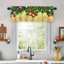 1 Miếng Giáng sinh vui vẻ In Cửa sổ Rèm Với Cây Và Chuông Thiết kế , Nhà  Đồ trang trí - Nhiều màu - Xem 2