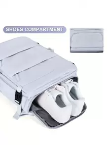 1 szt. Plecak o dużej pojemności z przegrodą na buty, plecak casualowy z portem ładowania, przenośny plecak na laptopa do uprawiania turystyki pieszej, trekkingu, sportów na świeżym powietrzu, studentów