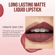 Matte Lip Gloss Long Lasting Lipstick Non-Stick Cup - 01# - View 6
