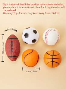 5 cái Ngẫu nhiên Vật nuôi Âm thanh Đồ chơi Bộ bóng - Nhiều màu - Xem 3