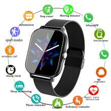 LIGE Lige Smart Watch, Fashionable Smart Watch For Men And Women, 180 MAh Battery Capacity, Waterproof Multi-Sport Mode, Heart Rate Monitoring, Blood Pressure Monitoring, Blood Oxygen Monitoring, Sleep Monitoring, Health Monitoring Smart Bracelet