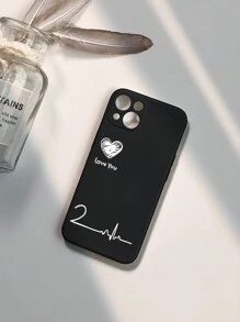 Ecg心電圖手機殼適用於iphone15 Promax小米三星全包覆軟殼 - 黑色 - 查看 2