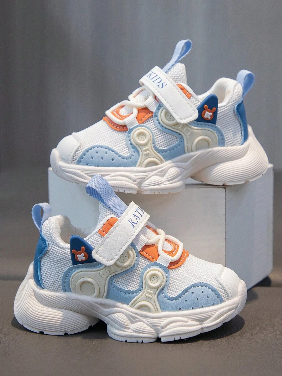 1雙中性兒童運動鞋,時尚休閒鞋,全季節適用,適合3到8歲兒童