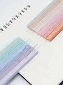 16pcs Pastel Square Highlighter Markers, Aesthetic Chisel Tip Highlighter Marker Pens No Bleed & No Smear For Highlighting Journaling School & Office Supplies Back To School