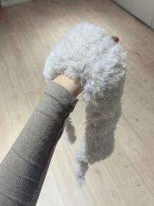 1roll 50g Sable Yarn For Hand Knitting Clothes, Hats, Shoes, Etc. - Beige - View 3