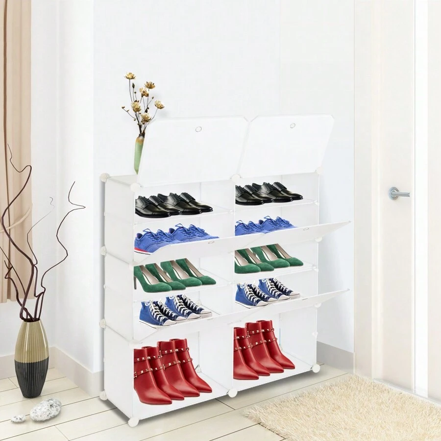 Shoe Cabinets - White - View 1