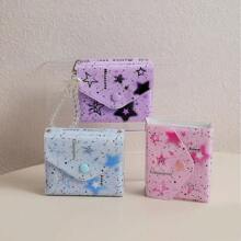 3英寸星星系列寫真卡套40口袋相冊kpop 偶像卡集合書mini Instax綁定相冊splash-ink相冊星星綁定相冊卡收藏書桌面收納相冊home Splash-ink星形ins Pvc 卡套式雙面收納相卡相冊可愛3英寸40口袋 - 紫色 - 查看 6