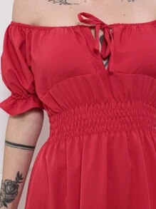 Women Dresses - 紅色 - 查看 4