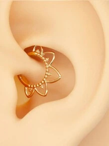 1 cái Của Đúng mốt 316L Thép y tế Hoa sen Cánh hoa Nhẫn Mandala Septum Nhẫn Ngày Nhẫn Xoắn ốc Vỏ sò Xỏ khuyên mũi Thích hợp Đối với Mặc hàng ngày NỮ - Nhiều màu - Xem 8