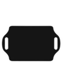 Large Hand Mirror With Handle - Salon Mirror For Hairdressers - Rectangular Hairdresser Hand Mirror (Black) - Black - View 4