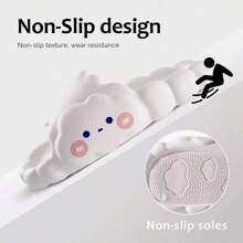 Pantufla Zapatillas Nube Gruesa Hogar Fresco Antideslizante - Blanco - Ver 5