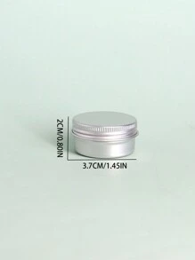 6个15克银色铝制螺旋盖圆形容器防漏化妆品锡罐容器圆形螺旋盖适用于化妆品霜、清洁工具、宠物旅行配件、客厅家居卧室浴室家居装饰、旅行用品、婚礼、派对、生日、送给男士、妈妈、爸爸、朋友的礼物、新年、配饰、趣味礼物 - 銀色 - 查看 3