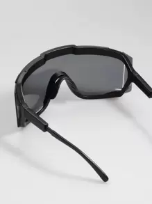 1 副男士时尚眼镜适合骑行旅行护目镜男款黑色墨镜适合夏季海滩度假、户外、旅行