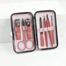7-In-1 Upgraded Manicure Set, Includes Premium Stainless Steel Nail Clippers, Nail Files, Ear Pick, Tweezers, Blackhead Remover Tools - Multicolor - View 5