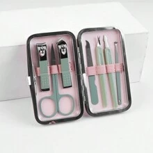 7-In-1 Upgraded Manicure Set, Includes Premium Stainless Steel Nail Clippers, Nail Files, Ear Pick, Tweezers, Blackhead Remover Tools - Multicolor - View 7