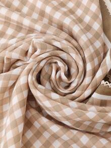 New Arrival Plaid Scarf For Women, Daily Casual Headband - Apricot - View 4