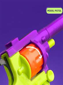 3d列印重力蘿蔔槍,迷你左輪手槍,玩具1911蘿蔔刀 - 彩色 - 查看 4