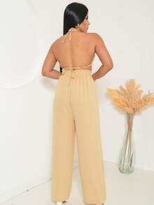 Women Two-piece Outfits - 米色 - 查看 2