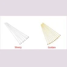 200pcs/pack Metal Ball Head Pins, Diameter 0.5mm, Used For Diy Jewelry Making, 16/20/25/30/35/40/50mm