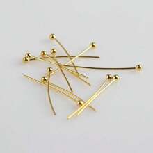 200pcs/pack Metal Ball Head Pins, Diameter 0.5mm, Used For Diy Jewelry Making, 16/20/25/30/35/40/50mm