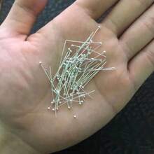 200pcs/pack Metal Ball Head Pins, Diameter 0.5mm, Used For Diy Jewelry Making, 16/20/25/30/35/40/50mm