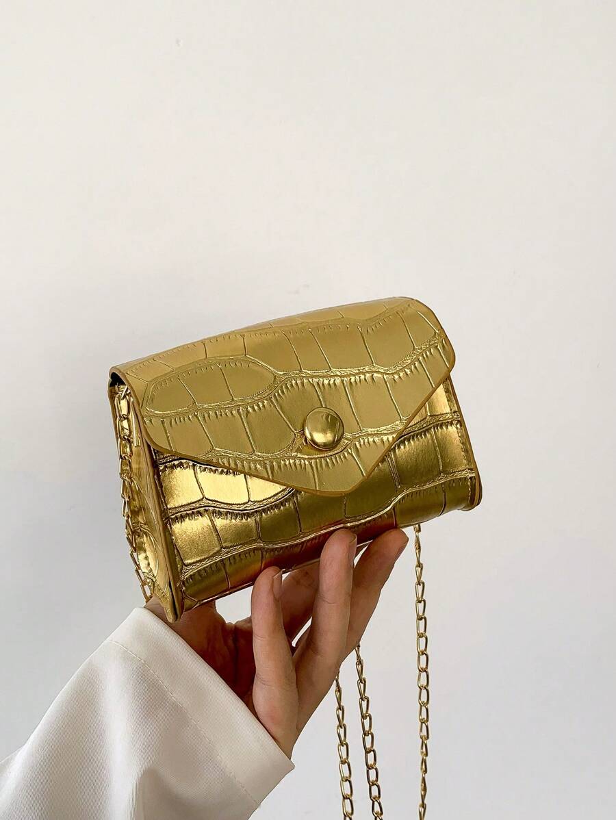 多功能简约设计，纯色迷你女士斜挎包，翻盖，小中号新款时尚单肩包，搭配圣诞节、圣诞包、圣诞礼物、圣诞装扮，完美搭配圣诞礼服、婚纱、女士礼服、舞会礼服、鸡尾酒会礼服、生日礼服，