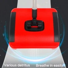 Carpet Cleaning Machine, Multifunctional Hand Push Home Sweeping Machine, Hand Push Type Vacuum Cleaner Sweeper - carpet cleaning machine black red - View 5