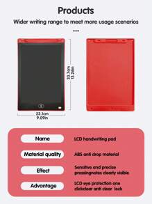 16-Inch Monochrome Lcd Writing And Drawing Tablet With Stylus - Red - View 8