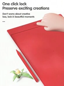 16-Inch Monochrome Lcd Writing And Drawing Tablet With Stylus - Red - View 3