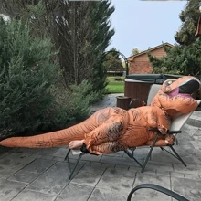 1入變身暴龍！充氣服裝帶您暴龍行動！（附送充氣機和電池盒） - 白色 - 查看 7