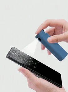 便攜式螢幕噴霧清潔劑和刷子,適用於各種螢幕類型的手機、平板電腦、電腦 - 藏蓝色 - 查看 3