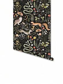 動物植物花卉壁紙,森林葉子設計貼紙,傢俱diy裝飾,可拆式及防水