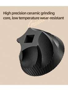 Juego De Molinillo De Café Recargable Usb - Molino De Granos De Café Eléctrico Portátil Y Conveniente Para Uso Doméstico - Negro - Ver 9