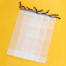 4pcs/set Reusable Umbrella Storage Bags With Drawstring Closure, Transparent & Waterproof Plastic Dustproof Organizer Pouches For Outing - White - View 9