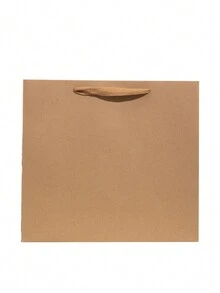 1 pieza Bolso de Regalo de Papel Kraft, Bolsa de Favor de Fiesta, Bolsa de Envolver Regalos - Marrón - Ver 5