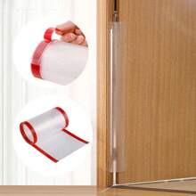 1pc Transparent White Pvc Safety Door Draft Stopper For Infant Room Protection Against Finger Pinch Baby Shower Family Decorations Gifts