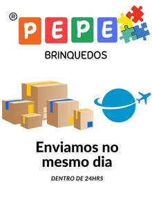 Brinquedo educativo Trenzinho Alfabetos e Números Blocos de montar 128 peças - Multicolorido - Visão 3