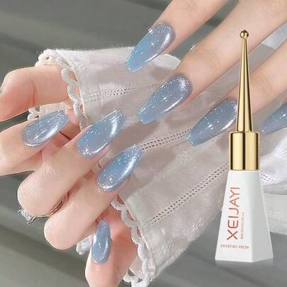 XEIJAYI 1pc 10ml Ice Fairy Holographic Glitter Cat Eye Gel Nail Polish Romantic Galaxy Series Soak Off Uv Led Gel Polish Home DIY Manicure Nail Salon Varnish Spring Summer Nail Art