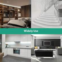 1 pieza Tira de luz LED blanca USB, con 60 LED/metro, no impermeable, tira de luz LED flexible, adecuada para retroiluminación de TV, computadora y cocina