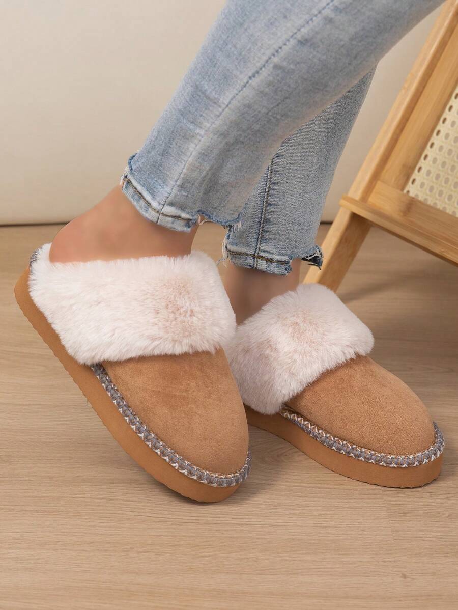 Của phụ nữ Đế dày Dép đi trong nhà , Ngoài trời Đúng mốt Dép đi trong nhà , Thoải mái Dép đi trong nhà - màu nâu - Xem 1